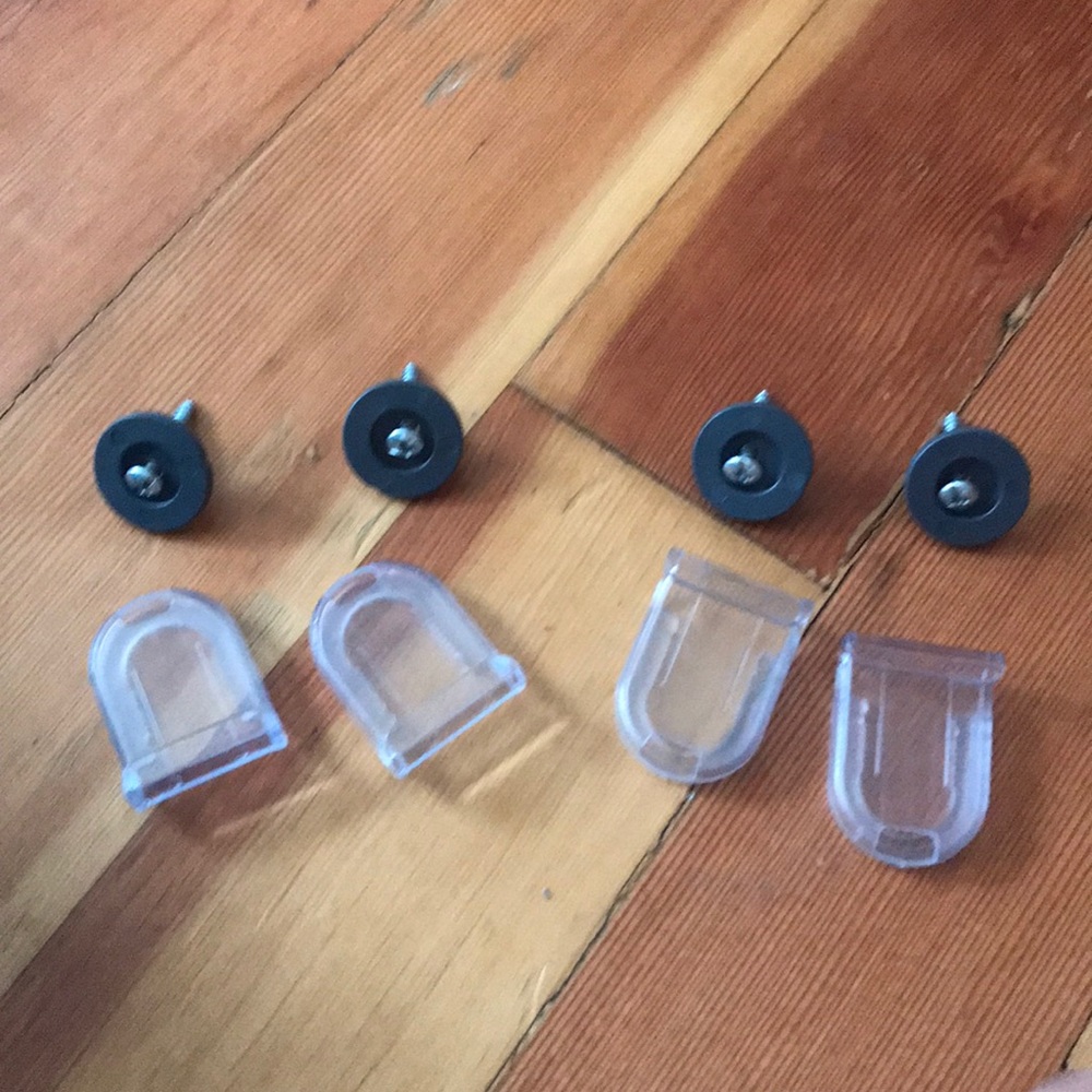 💝 $1 when Bundled 💝 Shelf Stabilizers | Four Plastic Hardware Hooks